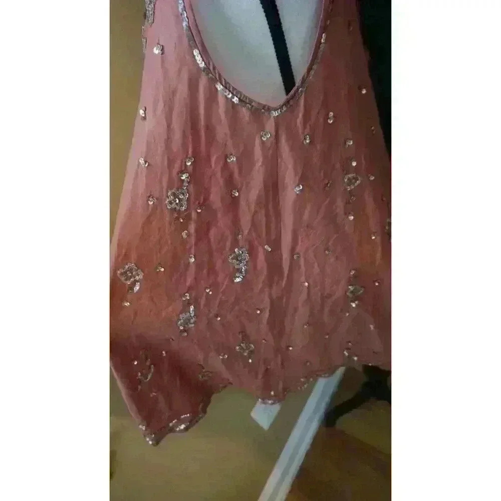 Free People Copper Starry Night Tunic – Sleeveless Boho Summer Top (M) - Picture 9 of 16